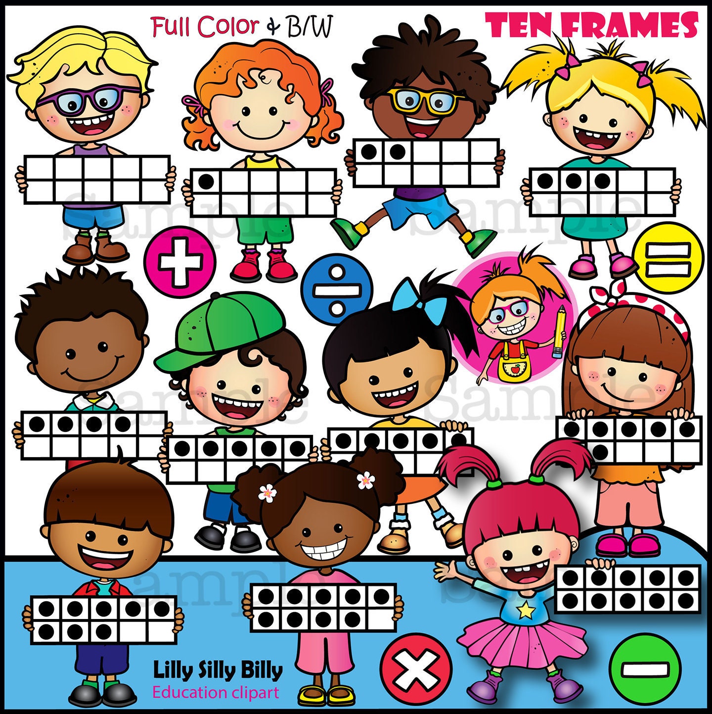 Ten frame clipart