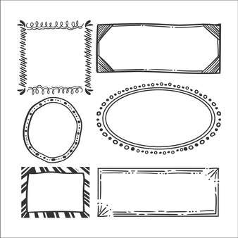 Page coloring cartoon border images