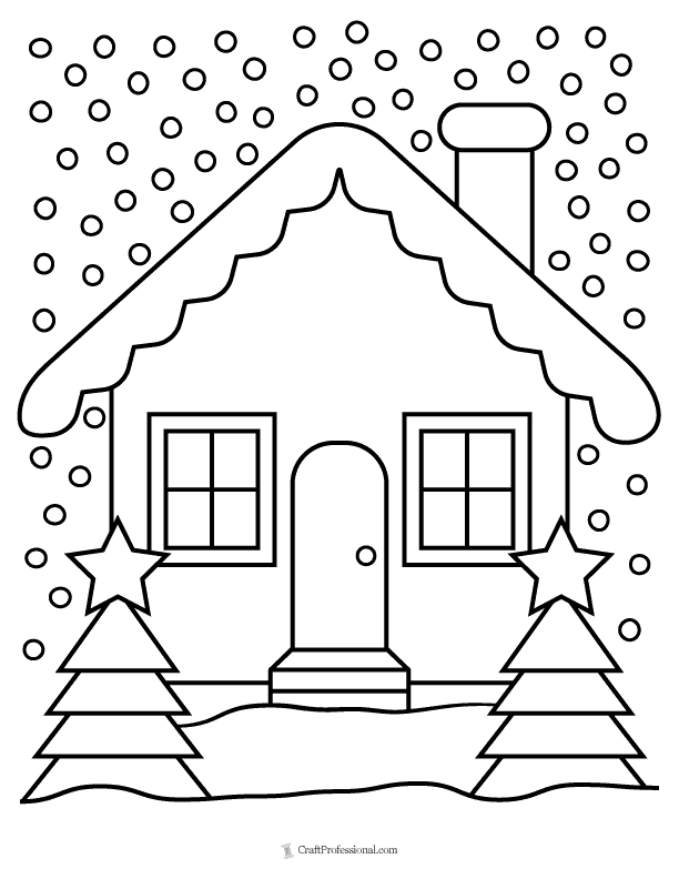 Full page christmas coloring pages free