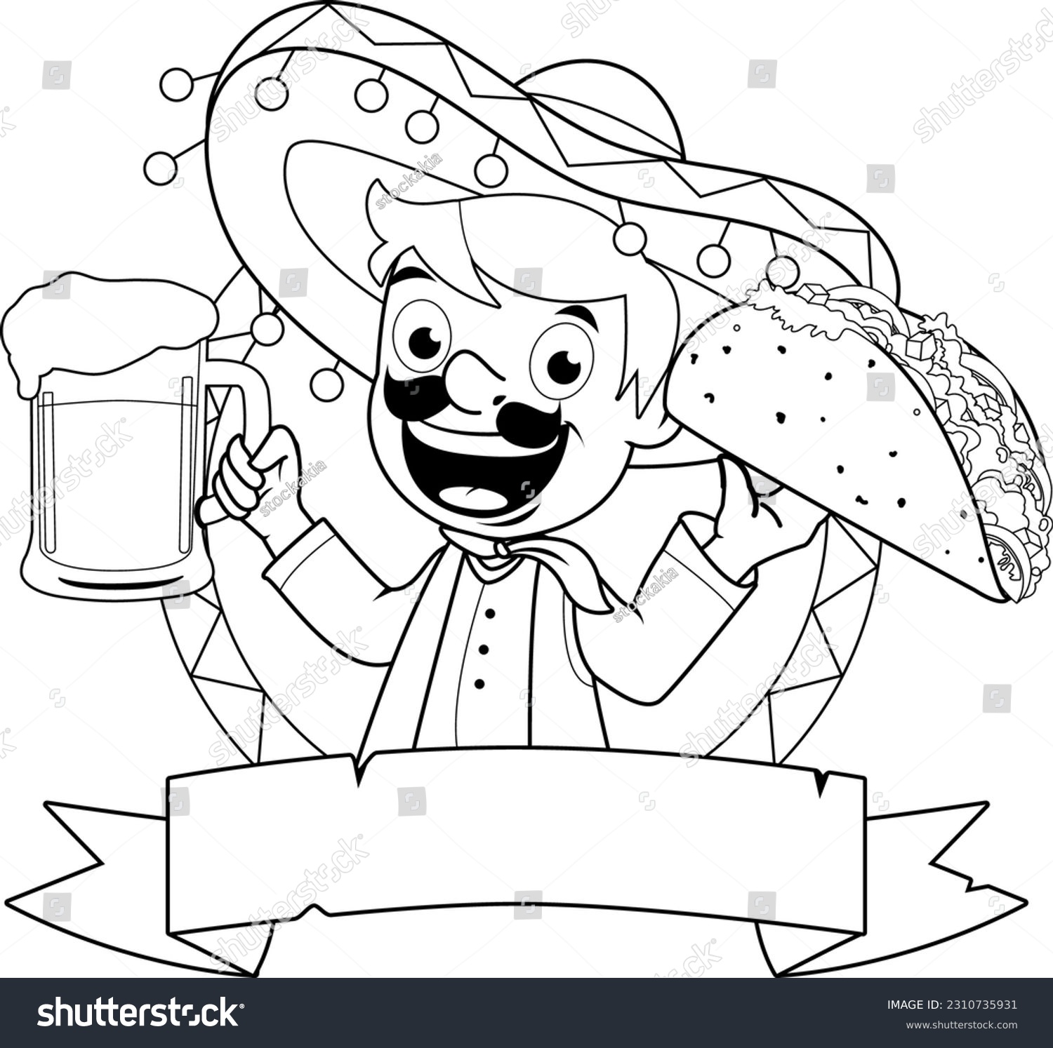 Mexican coloring pages images stock photos d objects vectors