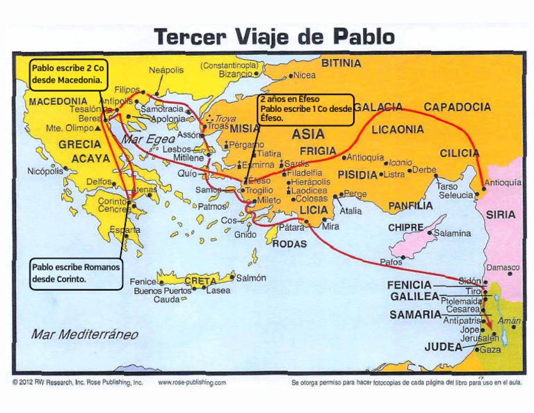 Mapa del tercer viaje misionero de pablo pdf