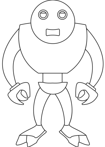 Robot terminator coloring page free printable coloring pages