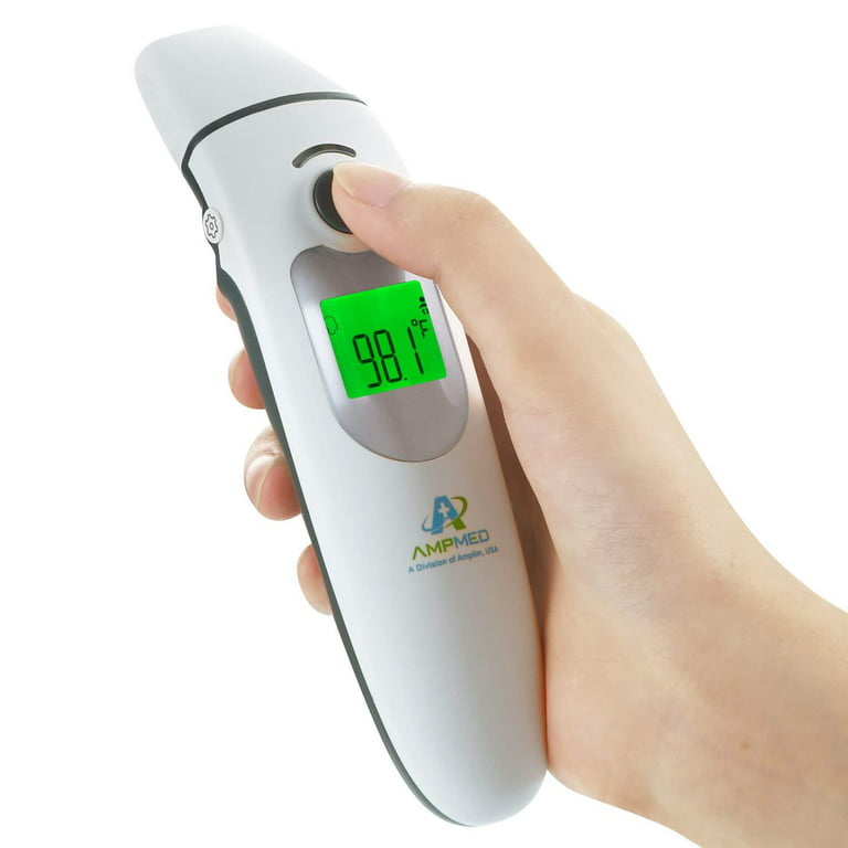 Hospital medical grade digital infrared forehead ear thermometer pouch for adultbabykidtoddlerinfantnurse amplim best for head fever temperature temporal termometro