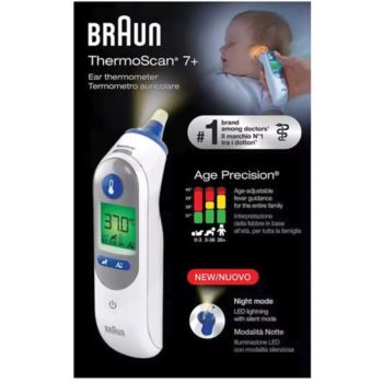 Braun ear thermoscean with night light