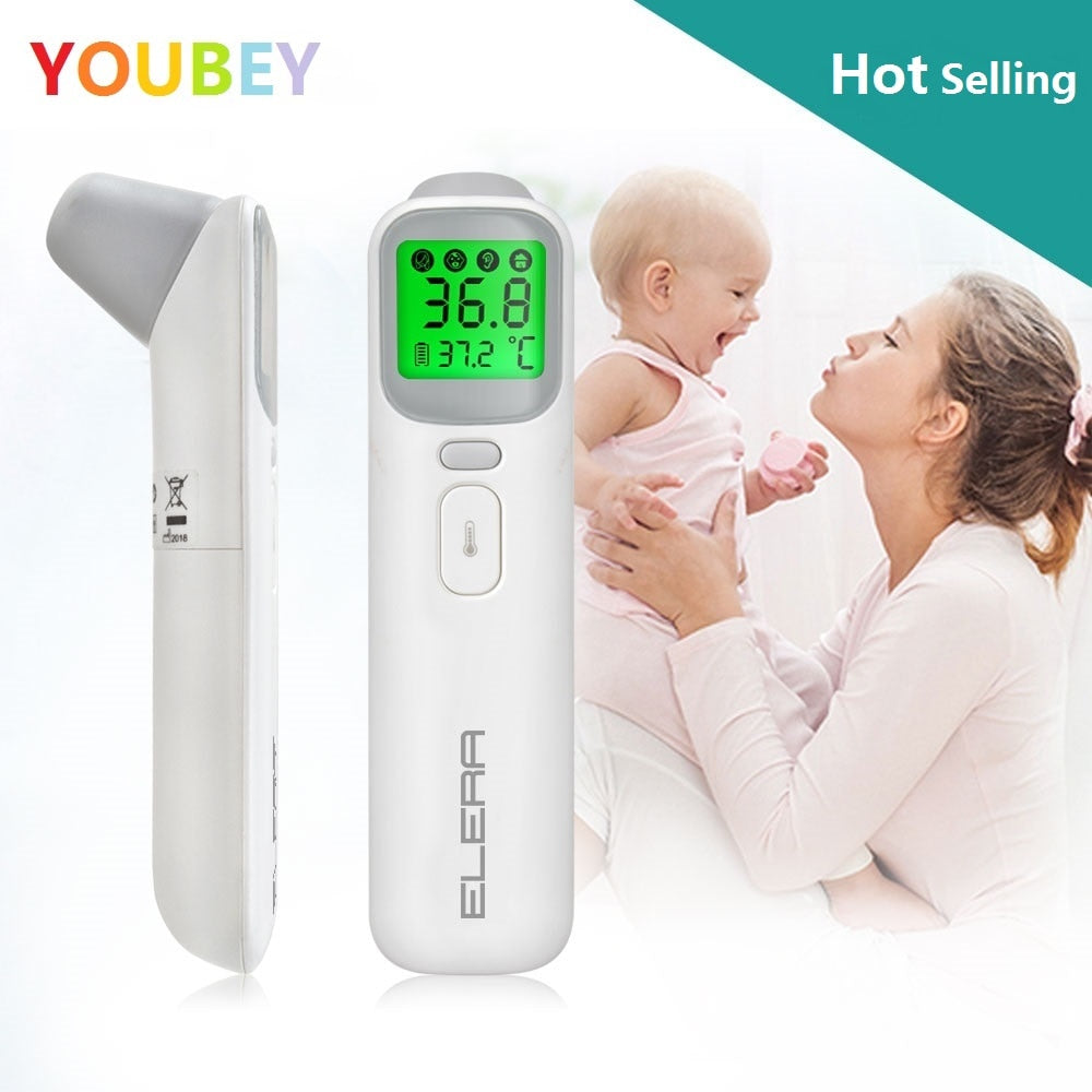 Youbey baby thermometer infrared digital lcd body measurement forehead â denise shirts