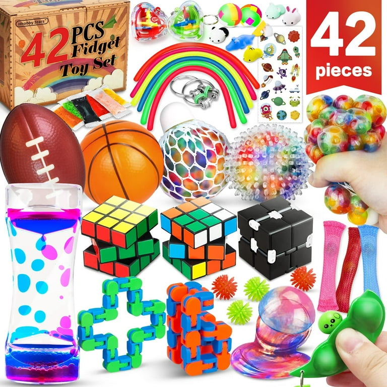 Terra pcs fidget toys pack party favors carnival treasure classroom prizes small mini bulk sensory figit toys set for boys girls kids adults