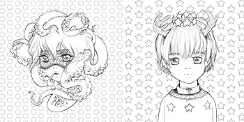 Pop manga coloring book a surreal journey through a cute curious bizarre and beautiful world derrico camilla books