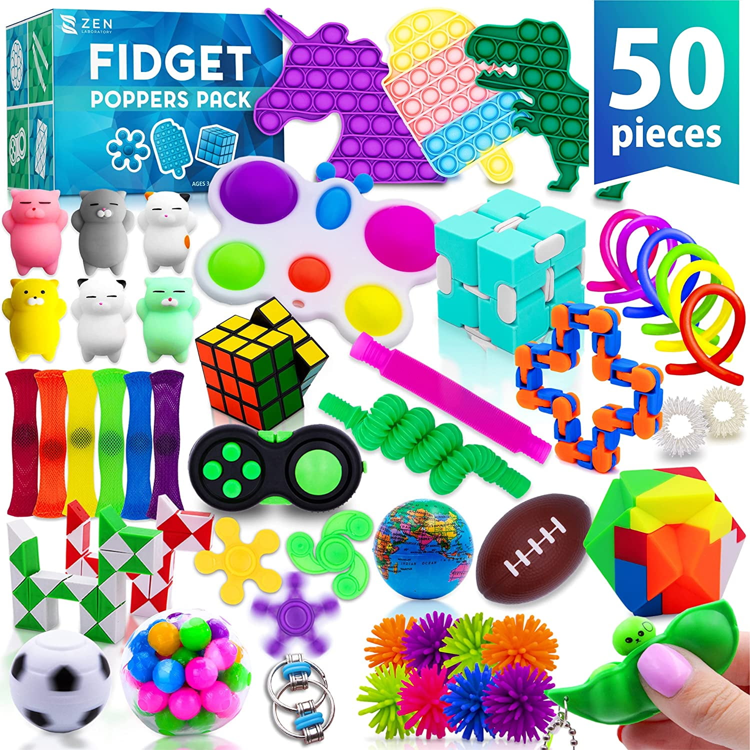 Terra pcs fidget toys party favors sensory toy pack for kids pop its bulk fidgets stocking stuffers autistic children girls boys gift