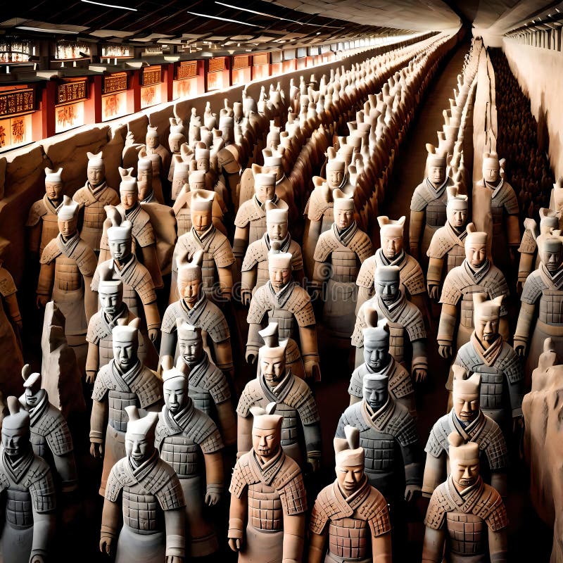 Terracotta warriors stock illustrations â terracotta warriors stock illustrations vectors clipart