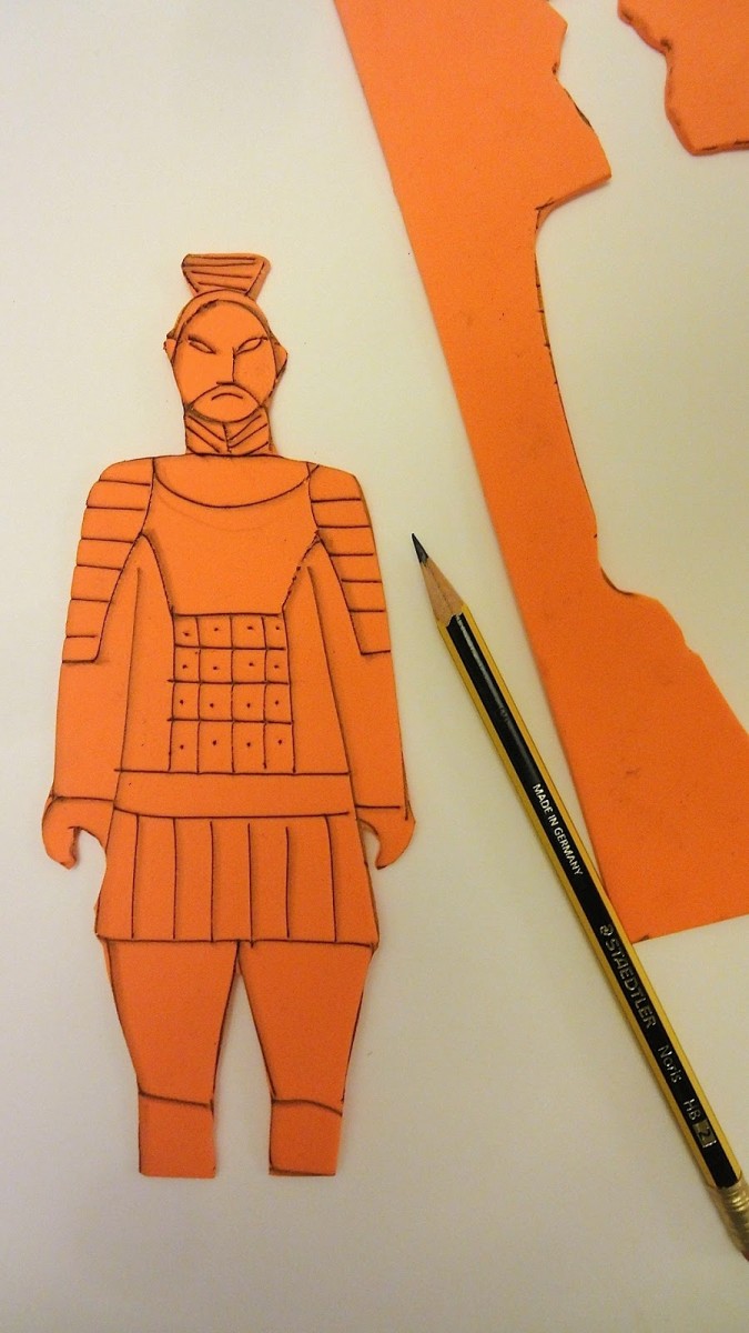 Terracotta army printed wit foam â arte a scuola