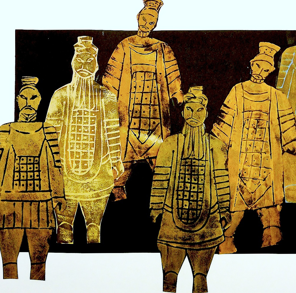 Terracotta army printed wit foam â arte a scuola