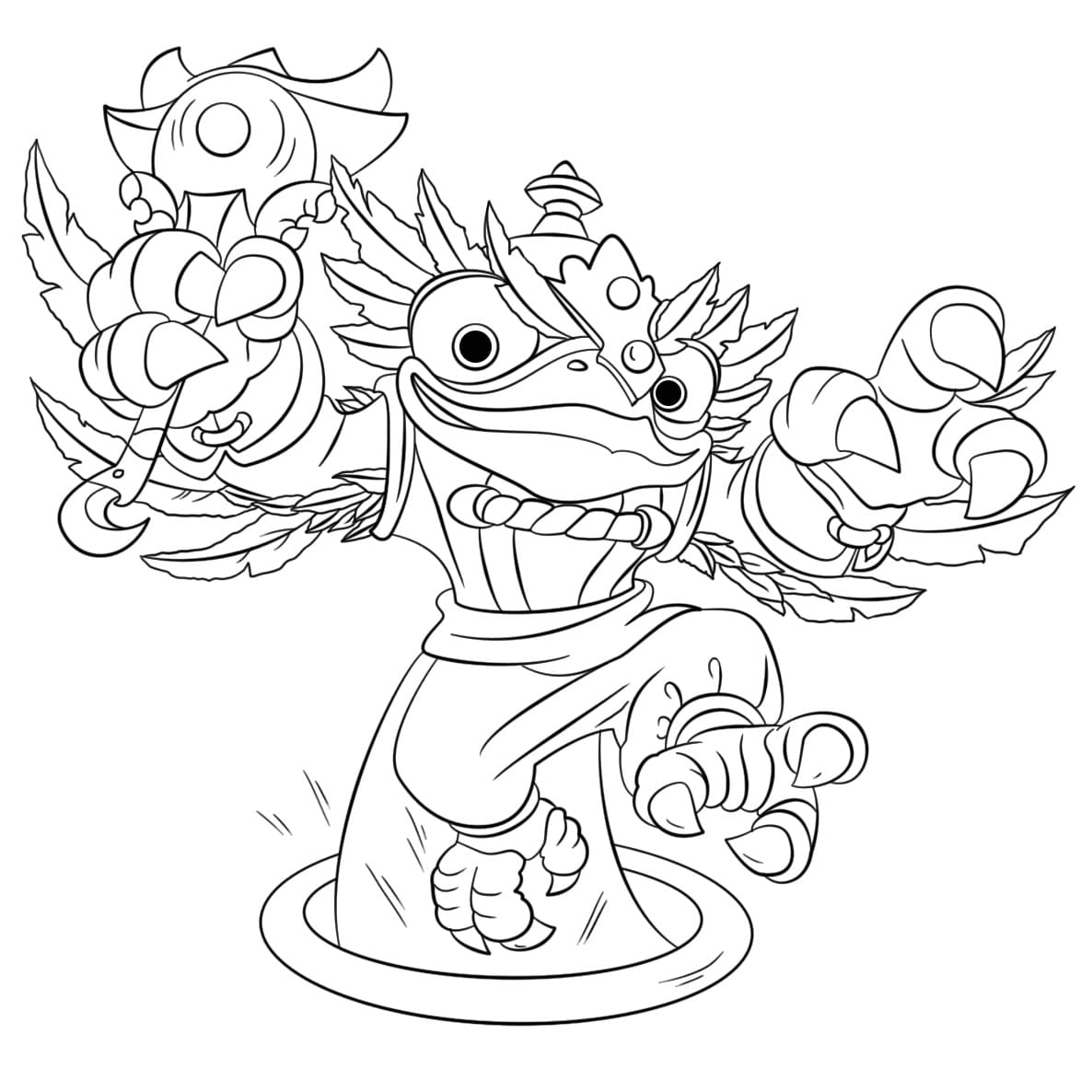 Hoot loop skylanders coloring page