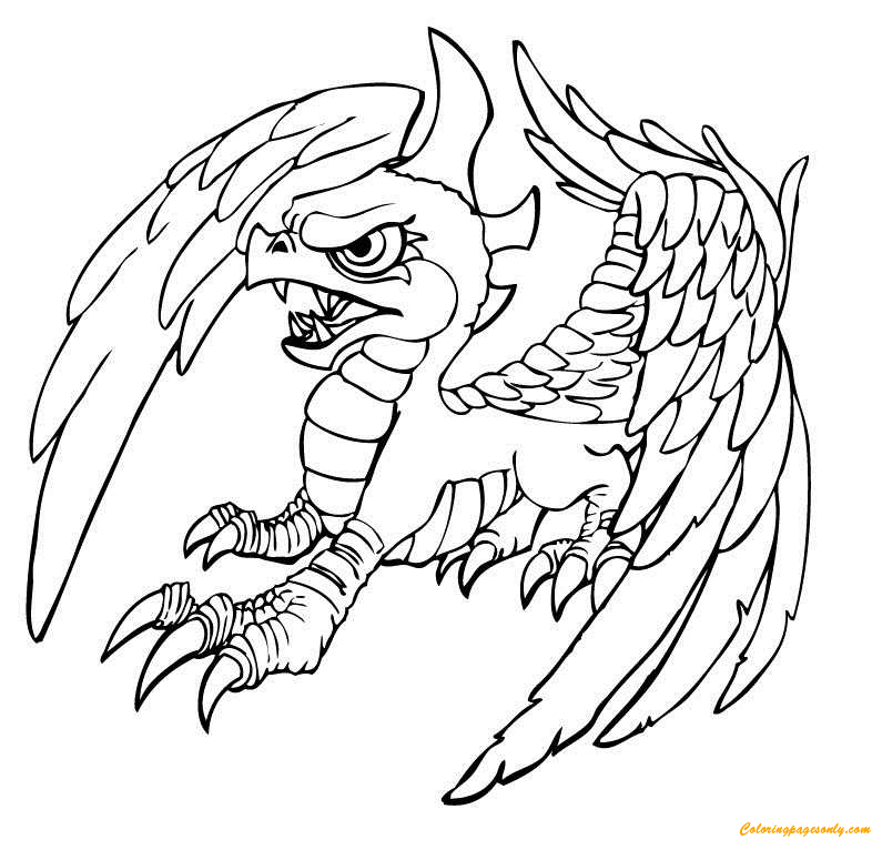 Skylanders terrafin from skylanders coloring page