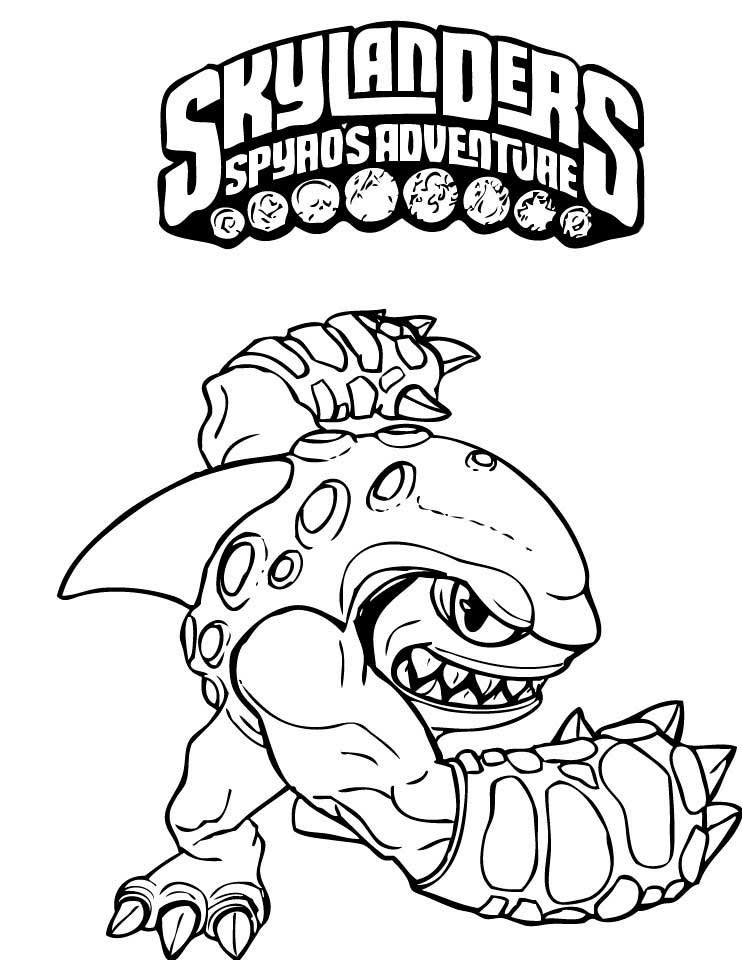 Coloring book skylanders spyros adventure