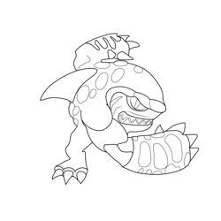 Stealth elf skylanders spyros adventure coloring page for kids