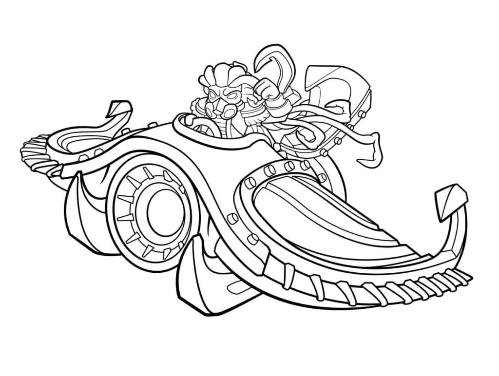 Terrafin skylanders coloring page