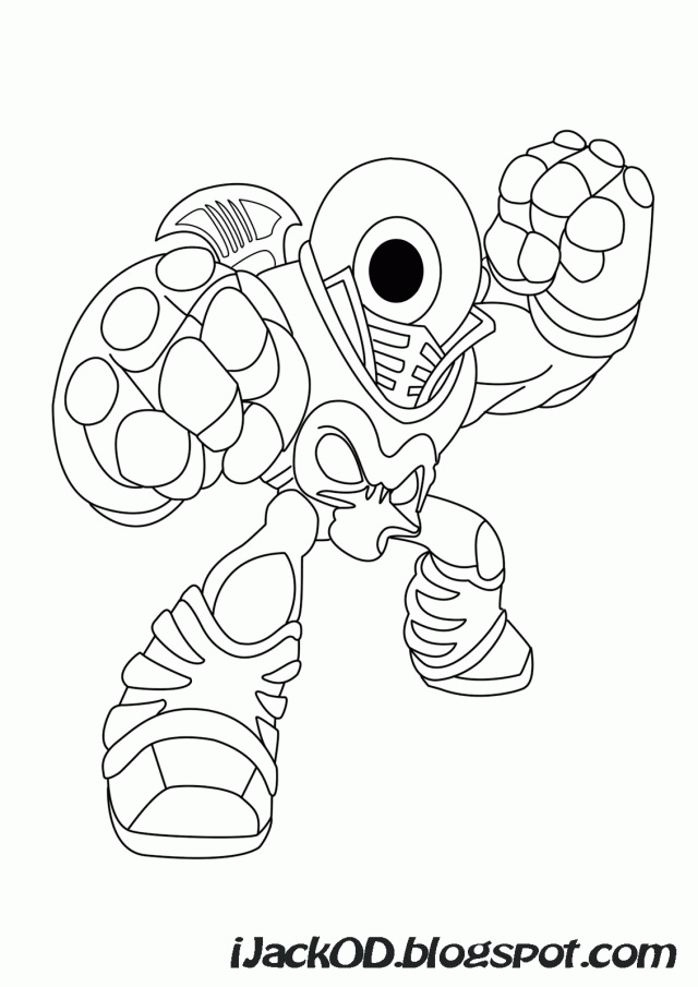 Skylanders giants coloring pages