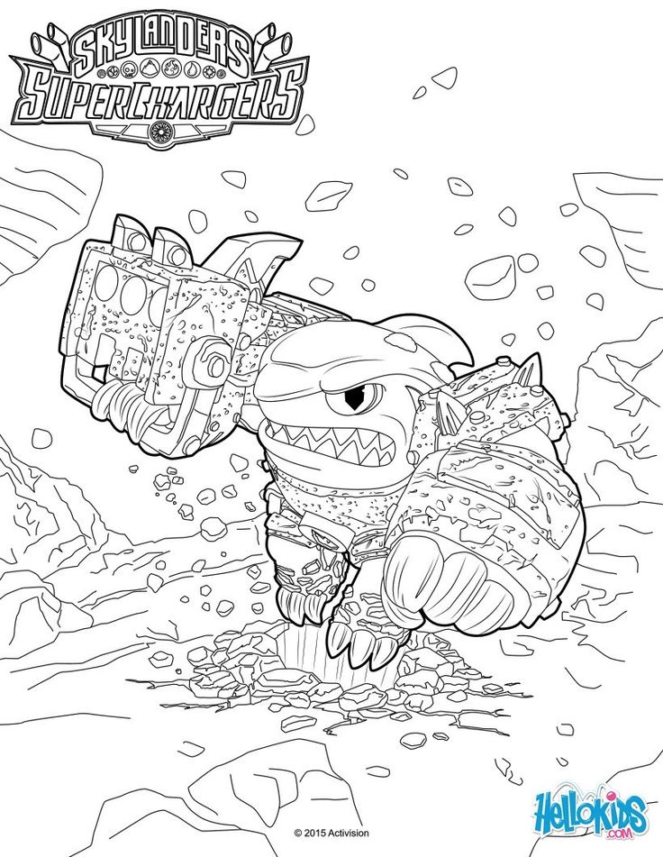 Terrafin coloring page from skylanders superchargers video game more skylanders content on hellokidscâ witch coloring pages coloring pages lego coloring pages