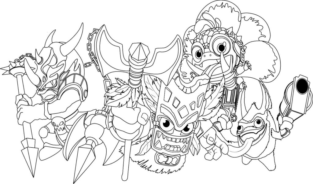 Skylanders coloring pages