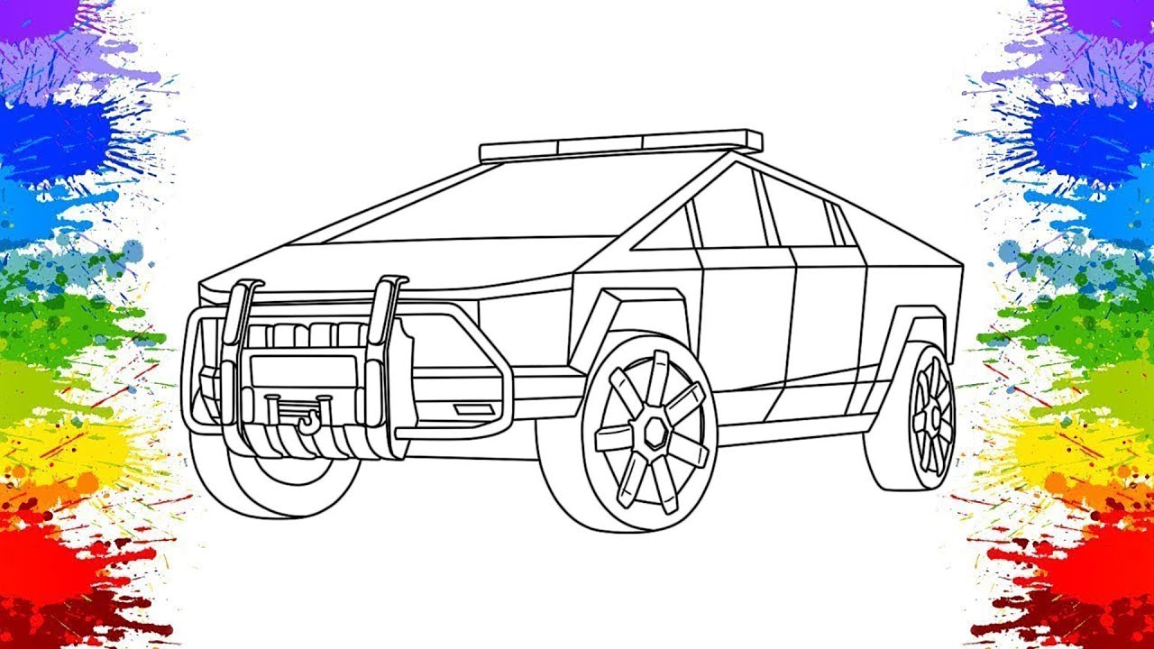 Ð tesla cybertruck coloring page ð
