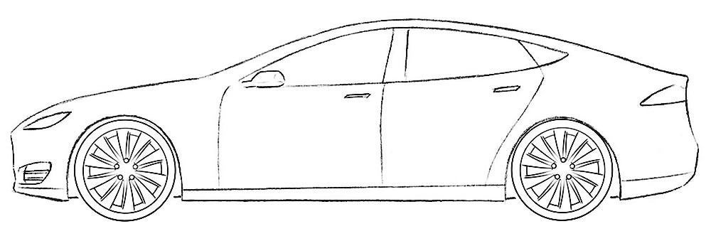 Tesla model x coloring page tesla model x tesla model s tesla model