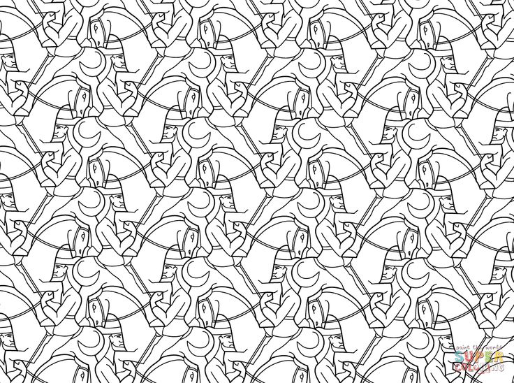 Coloring pages mc escher animal coloring pages