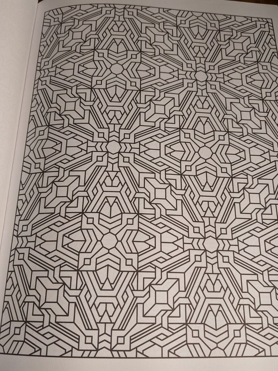 New creative haven tessellation patterns coloring book by john wik drawings