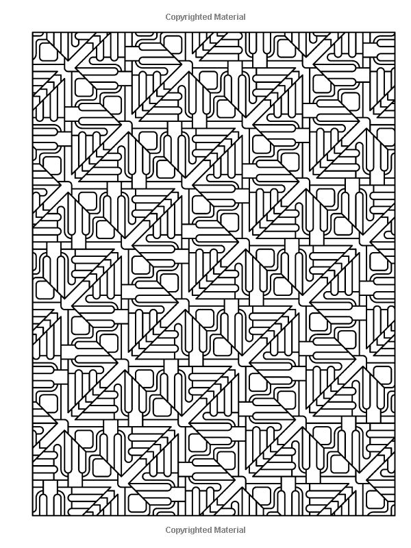 Stunning tessellation patterns coloring book