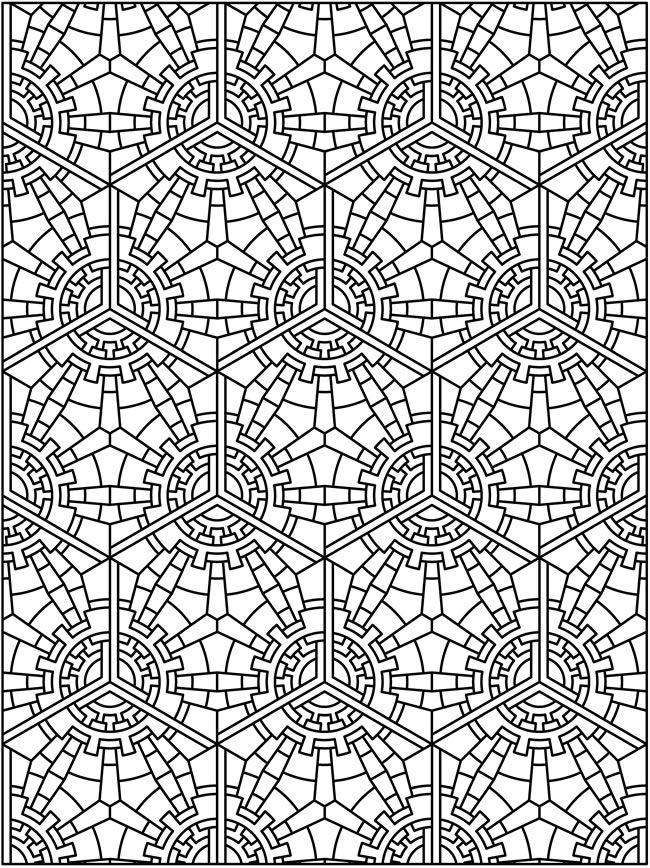 Creative haven tessellation patterns coloring book