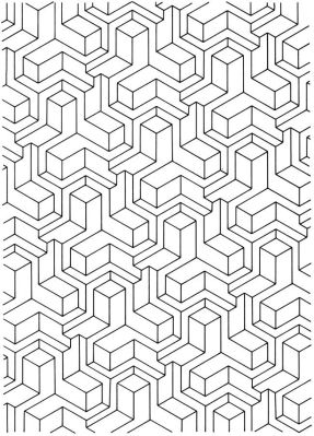 Free printable tessellation coloring pages