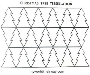 How to make a christmas tree tessellation stem activity