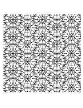 Geometric patterns coloring pages