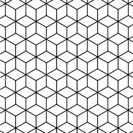 Geometric tessellation with rhombus pattern coloring page geometric coloring pages geometric pattern design pattern coloring pages