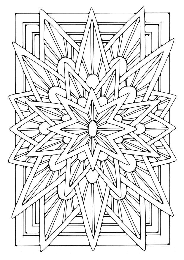 Coloring page mandala