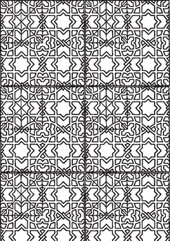 Tessellations mindfulness coloring pages
