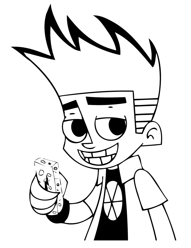 Johnny test coloring pages