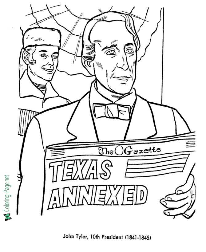 Us presidents coloring pages