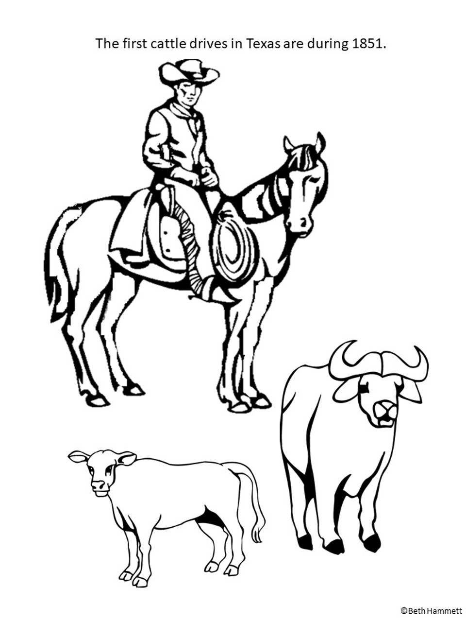 Texas history coloring sheets timeline pt
