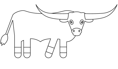 Longhorn coloring pages free coloring pages