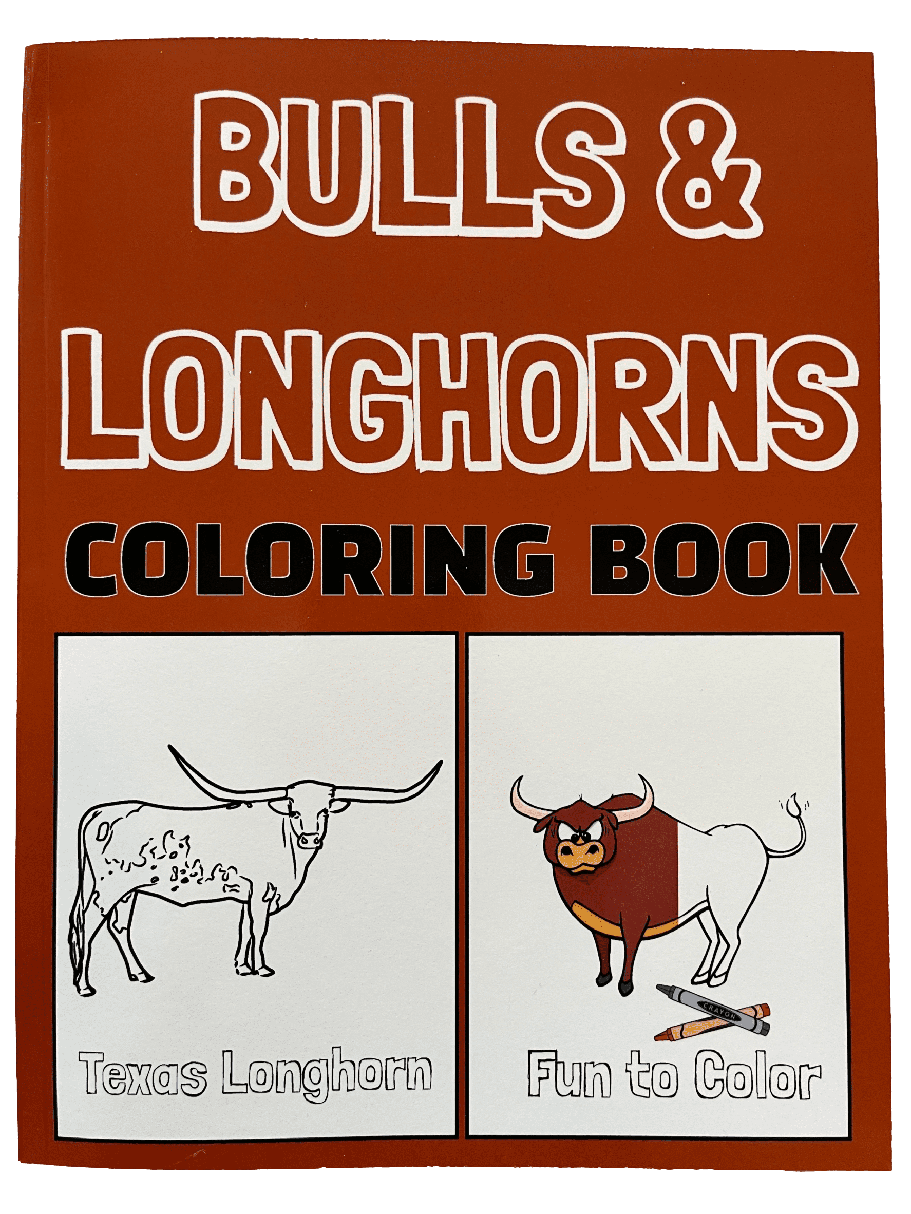 Bulls longhorns coloring book fun pages to color in
