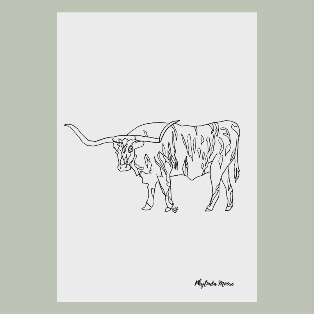 Texas state creatures coloring book print and color â phylinda moore