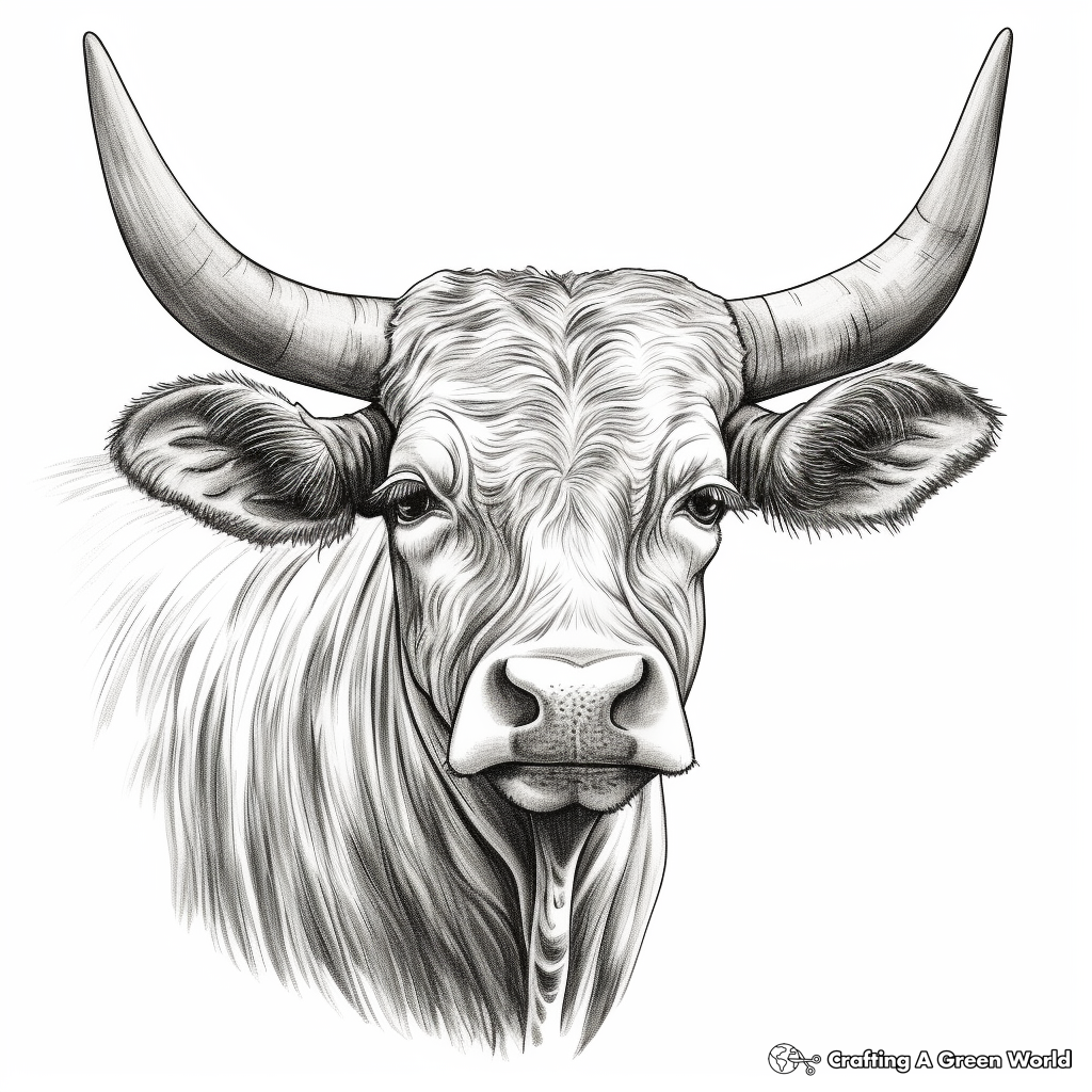 Longhorn coloring pages