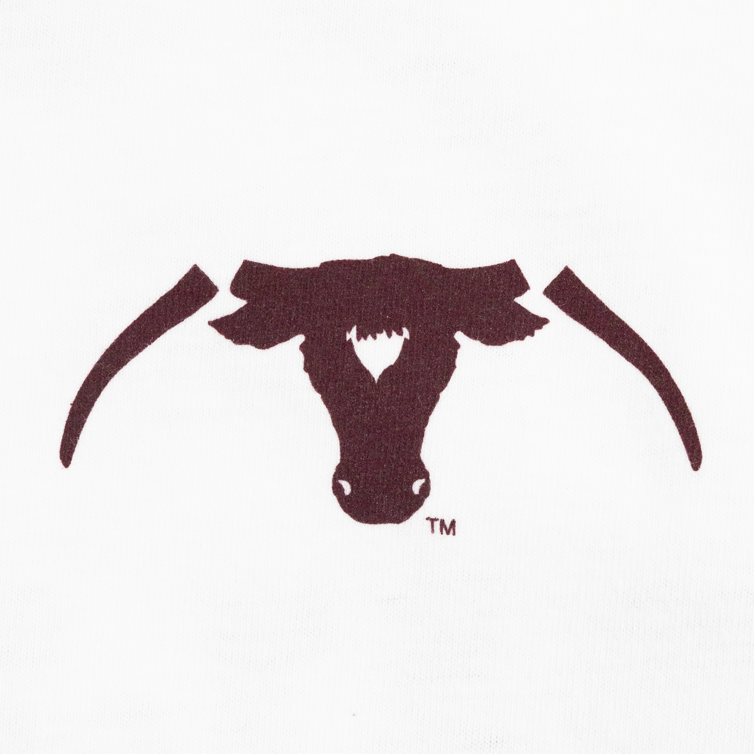 Saw varsitys horns off white t