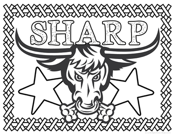 Longhorns school mascot set by the brighter rewriter tpt