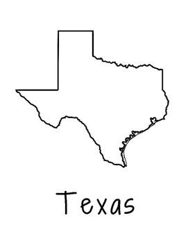 Map of texas coloring pages coloring pages project based learning texas map