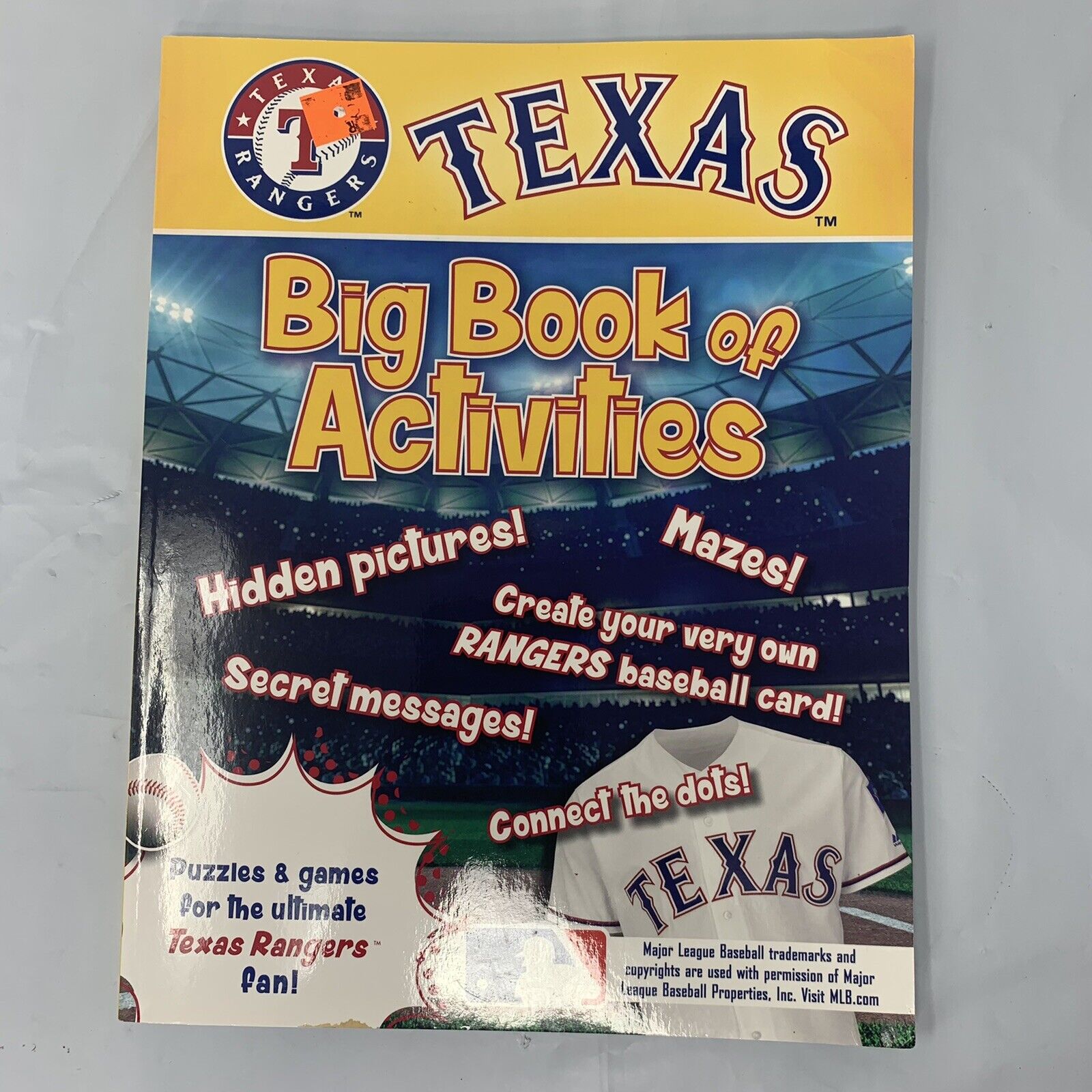 Texas rangers big book of activities coloring book mlb baseball kids