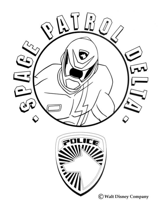 Space patrol delta coloring pages