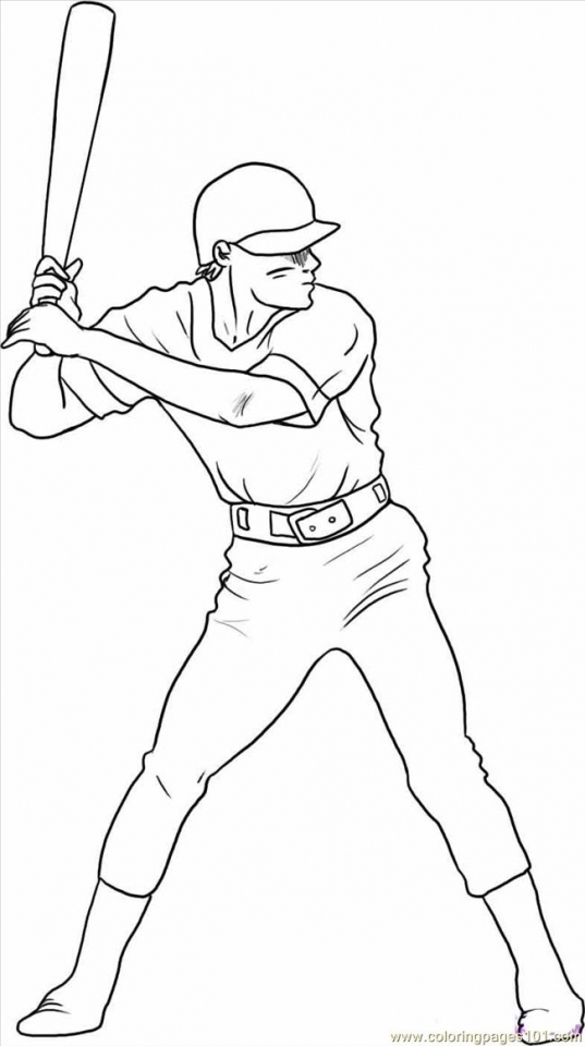 Free printable baseball coloring pages