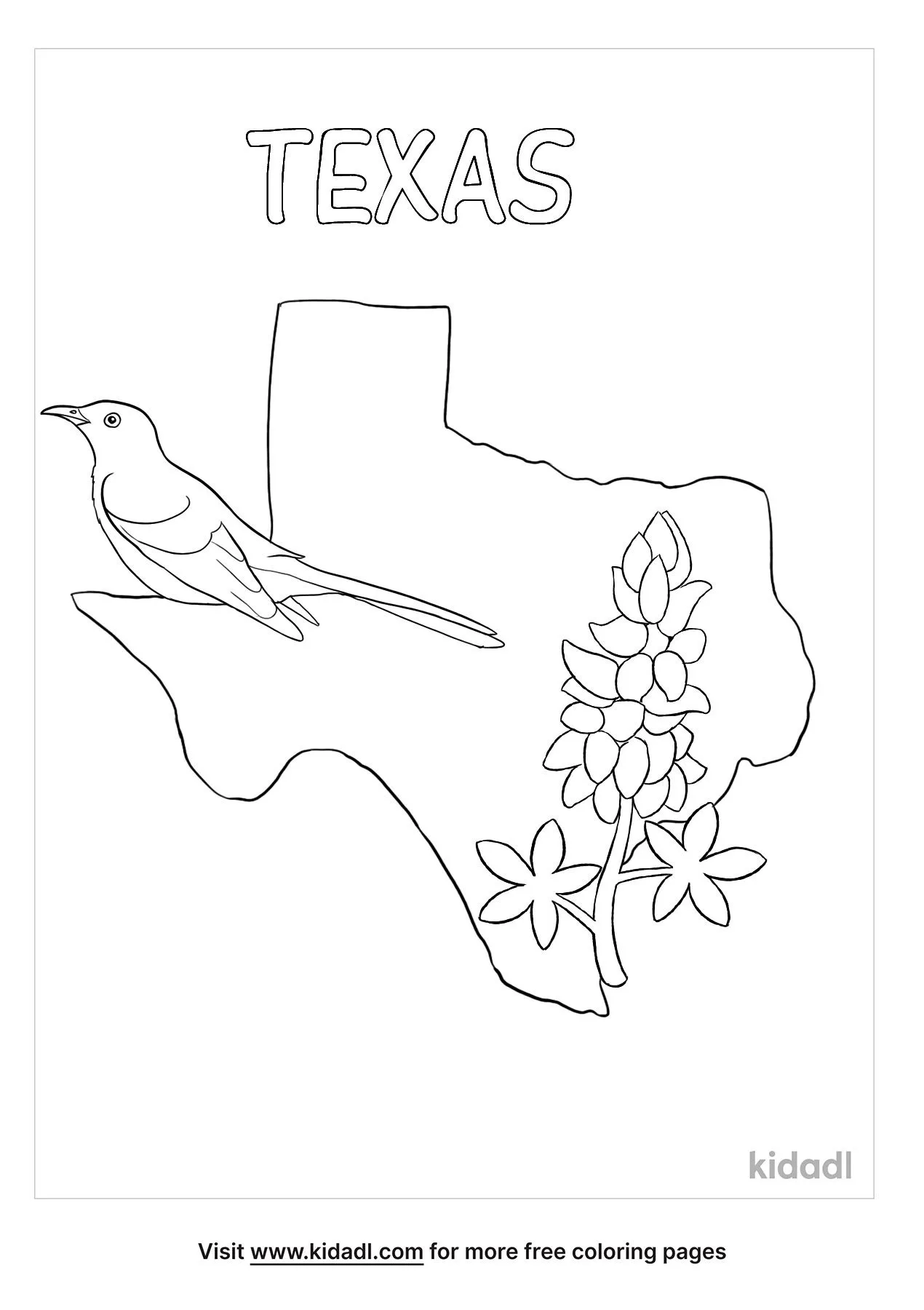 Free texas coloring page coloring page printables