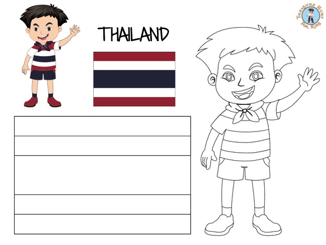 Thailand coloring page
